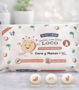Toallitas Húmedas Cara y Manos Coco – The Fruit Company