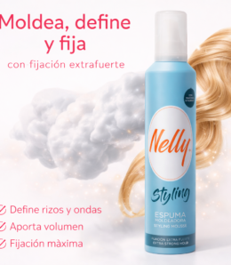 Nelly Styling – Espuma Moldeadora Fijación Extra Fuerte 300ml