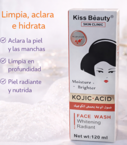 Kiss Beauty – Kojic Acid Face Wash con Niacinamida (120 ml)