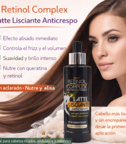 Leche Alisadora Anticrespo sin Aclarado – Retinol Complex (200 ml)