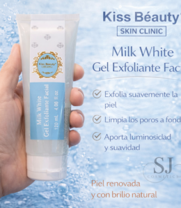 Gel Exfoliante Facial Milk White 120 ml – Kiss Beauty