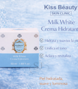 Crema Hidratante Milk White 50 ml – Kiss Beauty