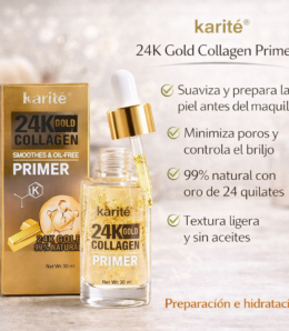 Primer Facial Karité 24K Gold Collagen – 30 ml