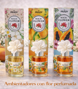 Ambientador PRADY Magic Flower con Flor Difusora – 100 ml