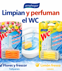 Amahogar WC Colgante - Doble Acción (Flores y Limón)