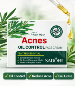 Crema Facial Antiacné Tea Tree Oil Control – SADOER