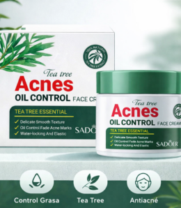 Crema Facial Antiacné Tea Tree Oil Control – SADOER