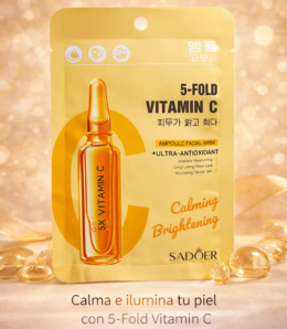 Mascarilla Facial Ampolla Vitamina C 5x