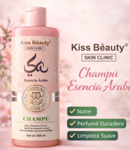 Champú Esencia Árabe Kiss Beauty Skin Clinic 500 ml
