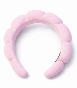 Diadema Acolchada de Maquillaje Rosa – Suave y Ajustable