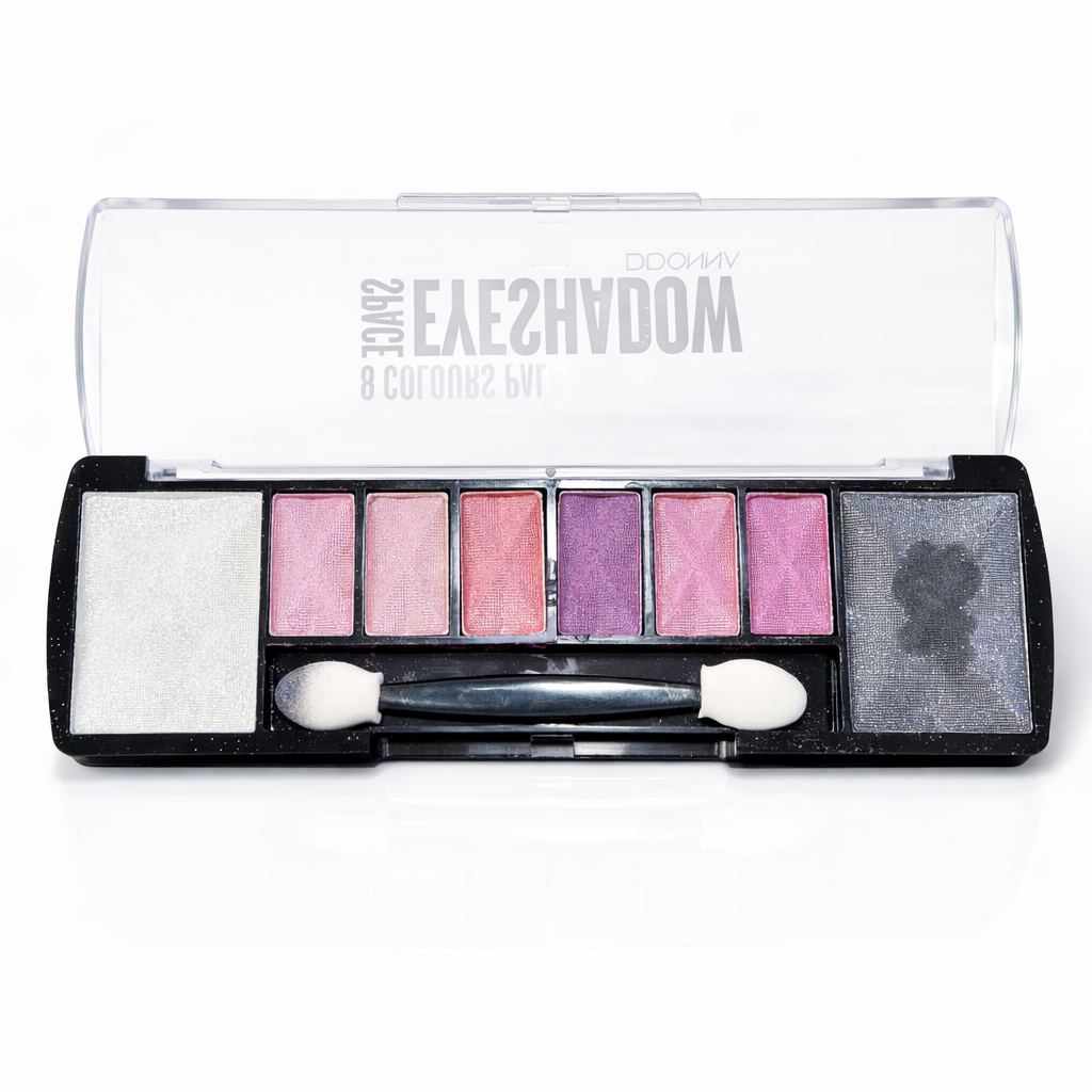 Paleta de Sombras Eyeshadow 8 Colores – Tonos Rosa y Gris