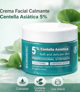 Crema Facial Calmante Centella Asiática 5% – KORMESIC
