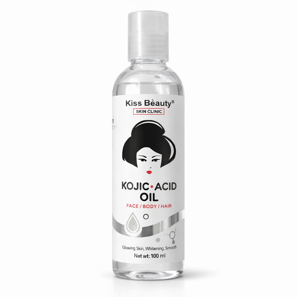 Aceite con Ácido Kójico para Rostro, Cuerpo y Cabello Kojic Acid Oil Kiss Beauty 100 ml