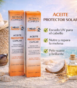 Aceite Protector Solar Capilar Hello Summer Retinol Complex