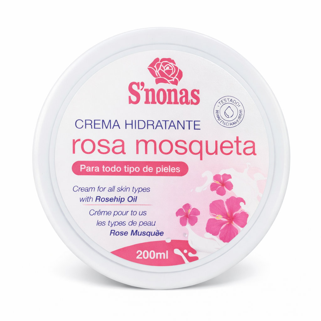 Crema hidratante rosa mosqueta S’nonas