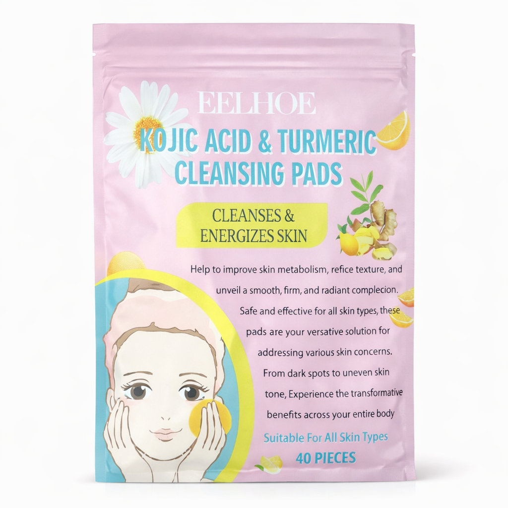 Discos limpiadores con ácido kójico y cúrcuma Eelhoe