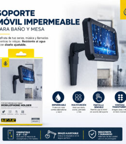 Soporte de móvil impermeable para baño y pared NE5297